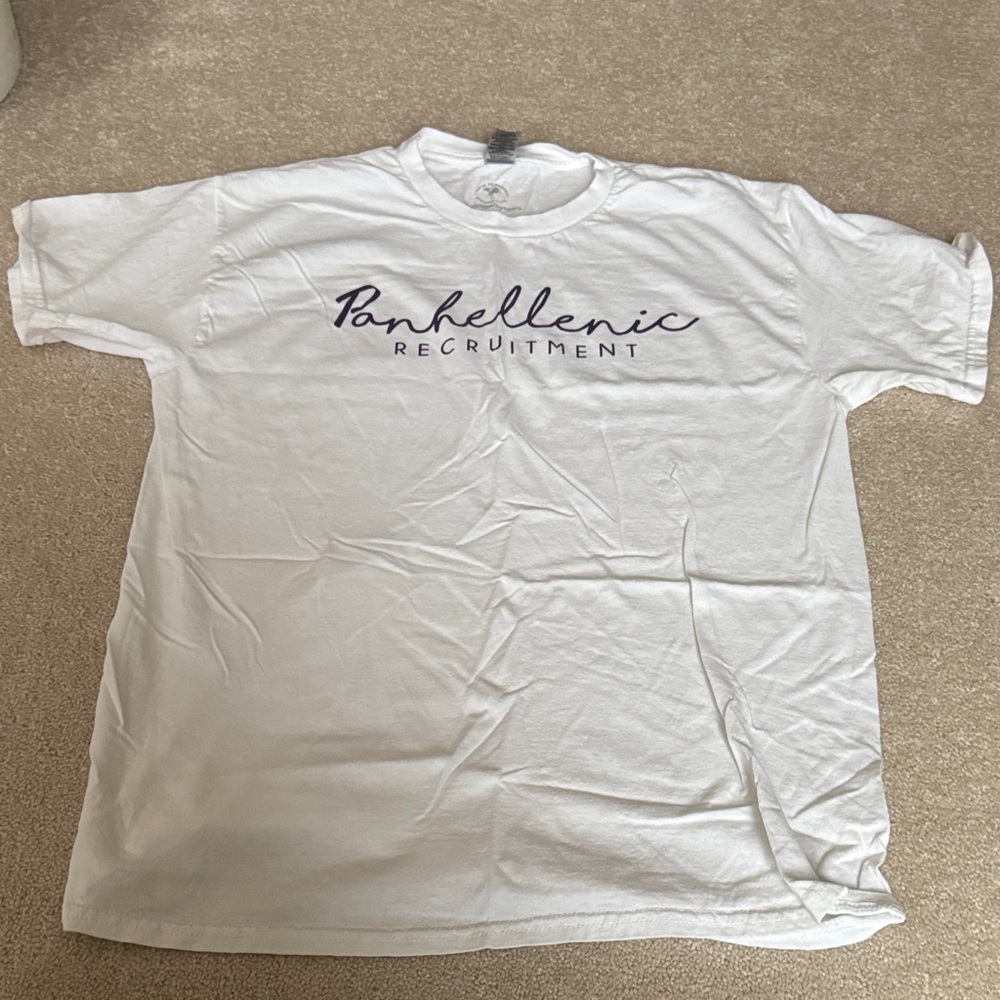White Panhellenic Recruitment T-Shirt